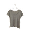 Hollister T-Shirt Gr. XL, grau, Frauenshirt, V-Ausschnitt, 100 % Cotton +++++