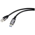 Renkforce USB, Netzwerk Adapterkabel [1x USB 3.2 Gen 1 Stecker A (USB 3.0) - ...