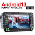Pumpkin Android 13 Autoradio GPS Navi SWC DVD DAB+ Für VW Golf 5 6 Passat Touran