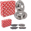 FEBI BREMSSCHEIBEN 281mm + BELÄGE HINTEN passend für Toyota C-HR X1