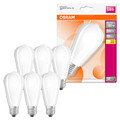 6 x Osram LED Leuchtmittel Edison ST64 7W = 60W E27 matt 806lm warmweiß 2700K