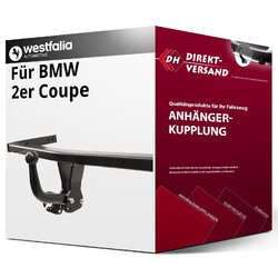 Für BMW 2er Coupe Typ F22 (Westfalia) Anhängerkupplung starr neuKugelkopf geschraubt