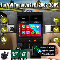 Autoradio Apple CarPlay Android 13 GPS Navi für VW Touareg 7L Bj 2002-2009