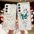 Handyhülle für Samsung S25 Edge S24 S23 Ultra A16 A15 Diamant Klar Schutz Case