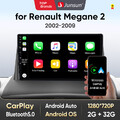 Für Renault Megane II 2002-2009 CarPlay Android 14 Autoradio GPS NAVI BT 2+32GB