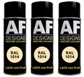 RAL Spraydose 3er Pack Autolack Sprühdose stumpfmatt Buntlack