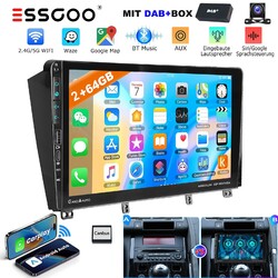 DAB+64G Android 14 Carplay Autoradio GPS +Cam Für Peugeot 3008 2013 5008 2010-14