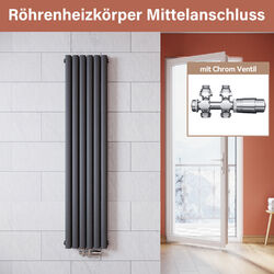 ELEGANT Heizkörper Design Röhren Paneelheizkörper Flachheizkörper Bad 1600x357mm
