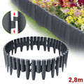 10x Palisade Rasenkante 2,8m Beetumrandung Beeteinfassung Randstein Anthrazit
