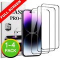 Full Screen Panzer Folie für iPhone 11 12 13 14 Pro Max Mini Display Schutz Glas