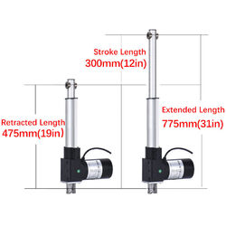 DC 12V Linearantrieb 6000N Max. Hub Elektrische Zylinder Linear Actuator Motor✅DE STOCK 2-4 Tage geliefert✅50~1000mm Optional✅4MM/S