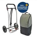 Fahrrad Einkaufstrolley 50L Anhängerkupplung max. 20kg Zuladung Filmer 49640