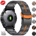 Quick Fit Titan Metall Armband Für Garmin Fenix E 8 7 7X 6X 6 Pro 5X 5 965 Band