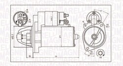 Anlasser Starter MAGNETI MARELLI 063721202010 für MERCEDES KLASSE Model S203 Bus