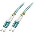 LINDY LWL-Duplexkabel LC/OM3 1m 50/125µm Multimode, Aqua, 1 Meters