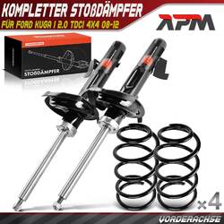 4x Komplett Stoßdämpfer Federbein Satz Vorne für Ford Kuga I 2.0 TDCi 4x4 08-12