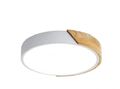 30cm LED Decken Leuchte Rund Deckenlampe Holz Wohnzimmer Flurlampe Lampe 24W