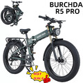 26''Elektrofahrrad Klappbar 1000W Mountain E Bike 4,0 Fettreifen BURCHDA R5 PRO