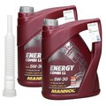 2 x 5 Liter Motoröl Mannol Energy Combi LL API SN CF für BMW LL-04 +
