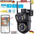 8MP 4K HD FUNK WLAN WIFI NETZWERK CAMERA Outdoor AUßEN ÜBERWACHUNGSKAMERA Neu De