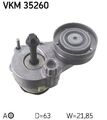 SKF VKM 35260 Spannrolle, Keilrippenriemen für ALFA ROMEO CHEVROLET