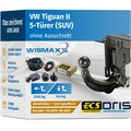 ANHÄNGERKUPPLUNG für VW Tiguan II 16-23 vert. abnehmbar ORIS +7polig E-Satz ECS