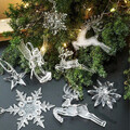 DIY Christmas Snowflakes Pendants Xmas Tree Ornaments Home Xmas Decor