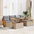 Gartenmöbel Sofa Garten Garnitur Lounge Sitzgruppe 6-tlg. Poly Rattan vidaXL