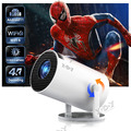 2024 NEU Beamer 25dB Projektor 4K UHD WiFi Bluetooth Android TV Heimkino Tragbar