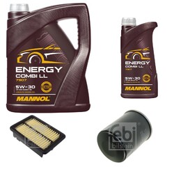 FEBI BILSTEIN Inspektionspaket 6L MANNOL Energy Combi LL 5W-30 für Honda HR-V