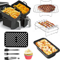 10-teiliges Heißluftfritteusen Zubehör Set – Passend für Ninja Foodi Dual AF400E