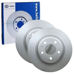 2x HELLA PAGID BREMSSCHEIBEN Ø300mm HINTEN passend für AUDI A4 A5 A6 A7 Q5 54601