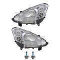 Scheinwerfer Set inkl. OSRAM Lampen H4 mit LWR Motor für Peugeot Partner
