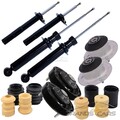 ATEC 4x STOßDÄMPFER VORNE+HINTEN MIT DOMLAGER + PROTECTION-KIT FÜR BMW 5-ER E39