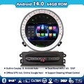 8-Kern 64GB CarPlay Android 14 Autoradio GPS Navi für BMW Mini Cooper S R56 DAB+