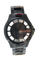 Armani Exchange Uhr Herren AX2189 Schwarz Edelstahl Transparent Neu OVP