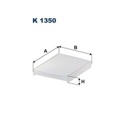 1x Filter, Innenraumluft FILTRON K 1350 passend für FORD VOLVO