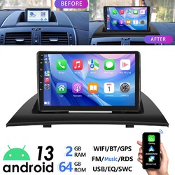9" Für BMW X3 E83 2004-12 Android 13 GPS Navi Autoradio WIFI Carplay BT RDS 64G