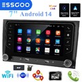 2USB DAB+KAM Carplay 4+64G AutoRadio Für Audi A4 S4 RS4 B6 B7 Android14 GPS Navi