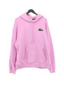 Lacoste Damen Hoodie XL Rosa 100% Baumwolle Pullover