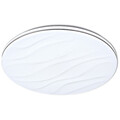 LED Deckenleuchte Weiß Ø48 cm – Lampe mit Wellenmuster und Sternenhimmel-Effekt