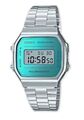 Casio Collection der Klassiker | Digitaluhr silberfarben A168WEM-2EF