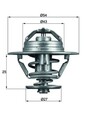 Thermostat Kühlmittel MAHLE TX 93 79D für FIAT 79 OPEL RENAULT IVECO MOVANO 1750