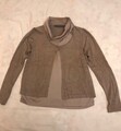 Damen Twinset Pullover, Sandro Ferrone, Farbe Beoge, Gr. L