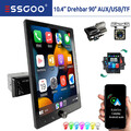 Autoradio 10.4" 1 DIN Wireless Carplay Android Auto USB AUX TF Bluetooth DVR KAM