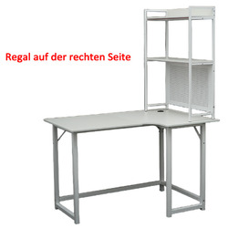 Eckschreibtisch Schreibtisch L-förmiger Computertisch PC Tisch mit regal 120*80