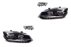 Scheinwerfer Set Halogen passend für VW Polo 09 6R 06/2009-03/2014 H7 H7 +Nebel