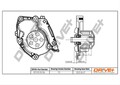 Dr!ve+ Wasserpumpe Motorkühlung DP2310.10.106 für OPEL VIVARO X83 Bus 16V A07 2
