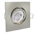 5x LED Einbaustrahler eckig dimmbar flach 230V 5W Einbauleuchte schwenkbar Spot