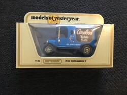 STREICHHOLZSCHACHTEL MODELLE VON GESTERN Y-12 1912 MODELL T FORD CEREBOS TISCHSALZ